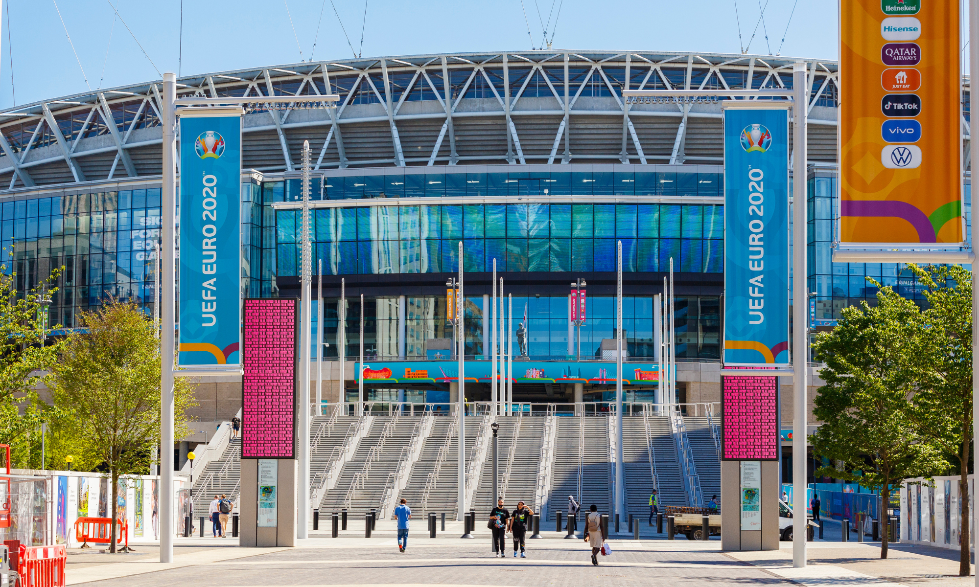 Olympic Steps and Way to Wembley Stadium