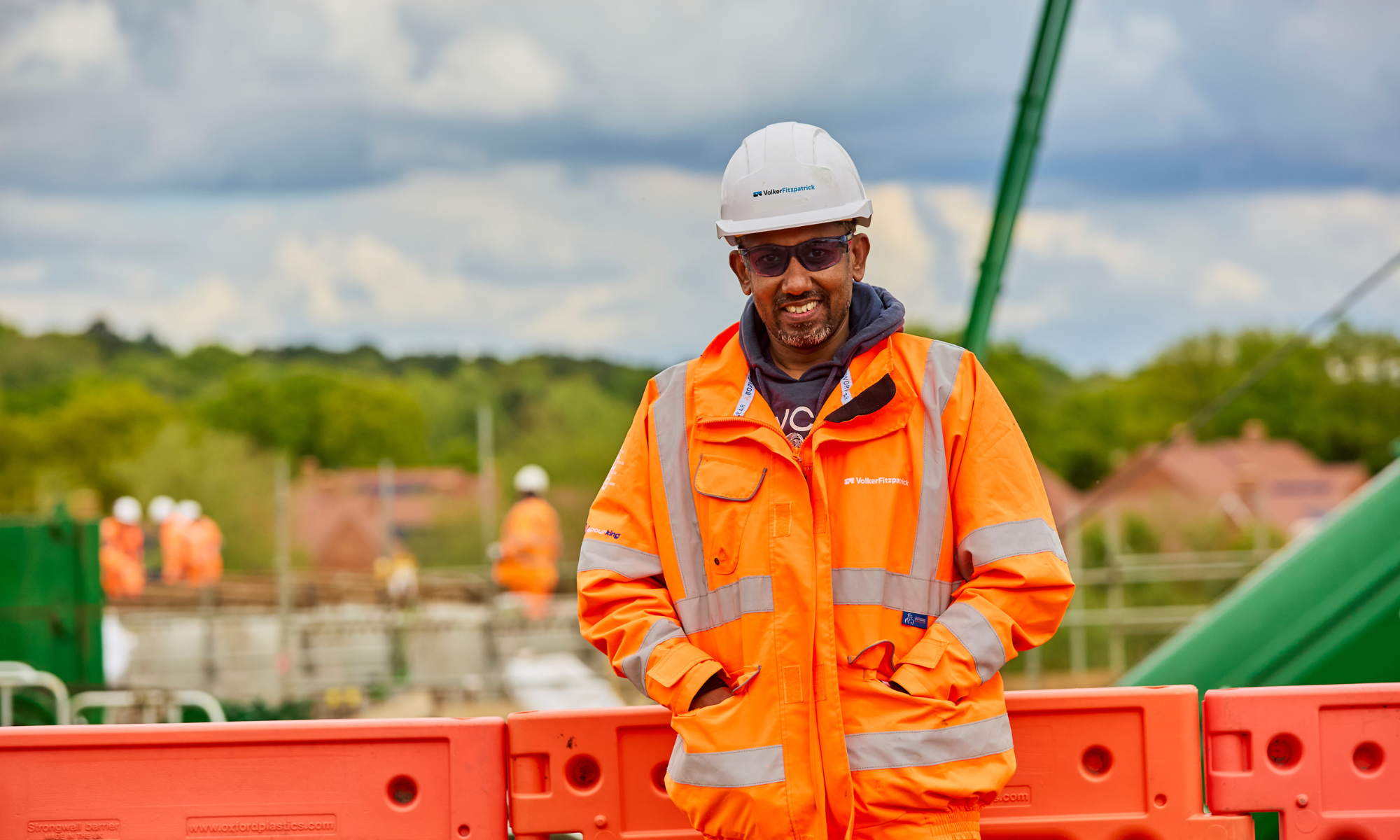 Man on construction site